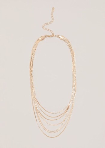 Phase Eight Gold Mutli Chain Fine Jewellery Gold Canada | RECLSO-823